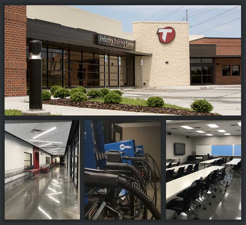 Industry Training Center Interior and exterior of the Industry Training Center